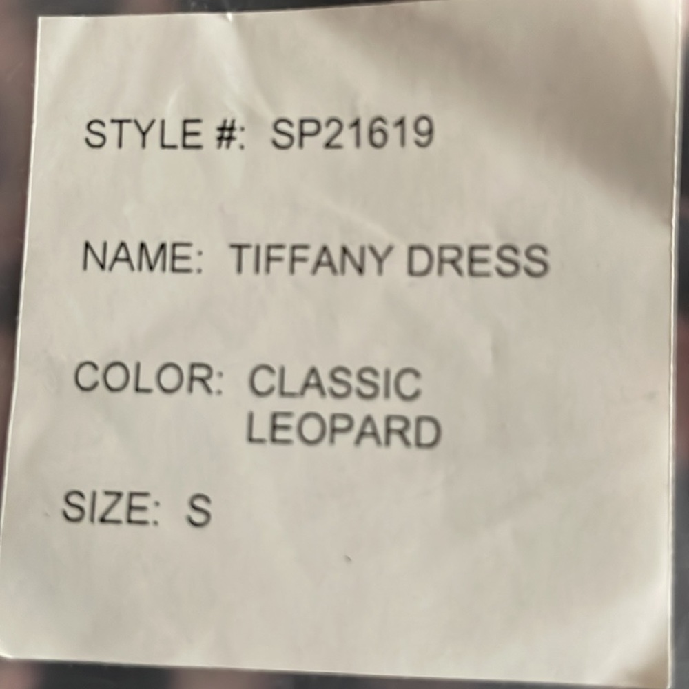 Generation Love Leopard Print Dress size small NWT - Picture 7 of 7